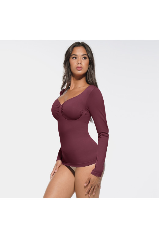 Коригуючий лонгслів з підтримкою грудей та утяжкою живота та боків від German Volf