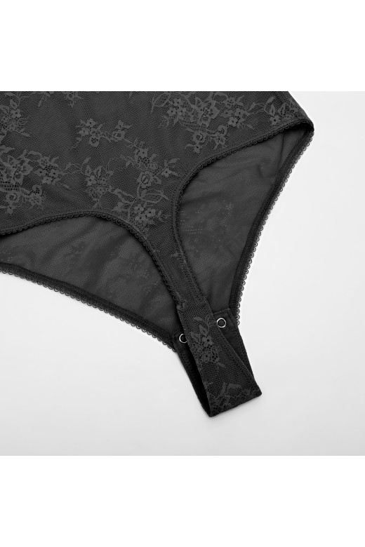 Ажурный корректирующий комбидресс, черный