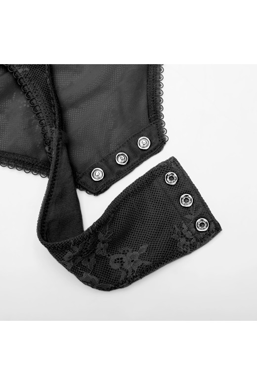 Ажурный корректирующий комбидресс, черный