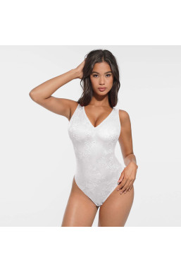 Ажурний коригуючий комбідрес, білий