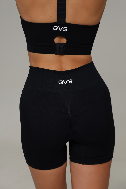 Спортивные шорты женские GV Sport с высокой посадкой, черный
